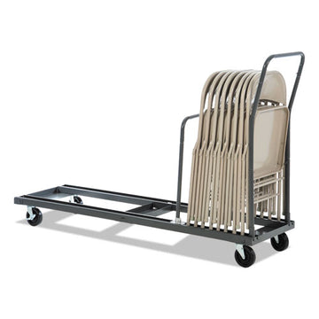 Alera® Chair And Table Cart, 20.86w X 50.78 To 72.04d, Black freeshipping - TVN Wholesale